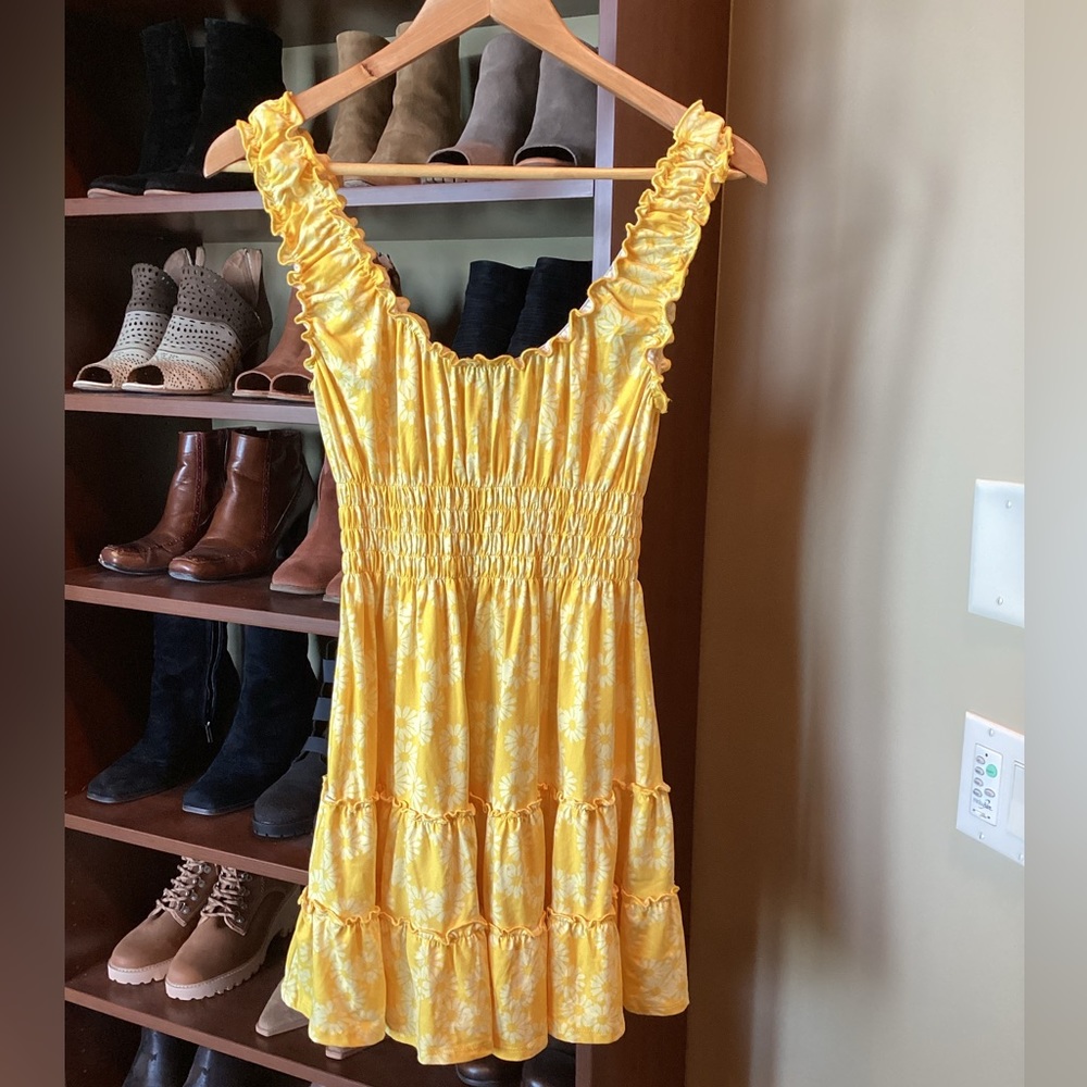 Yellow and cream Urban Outfitters dress